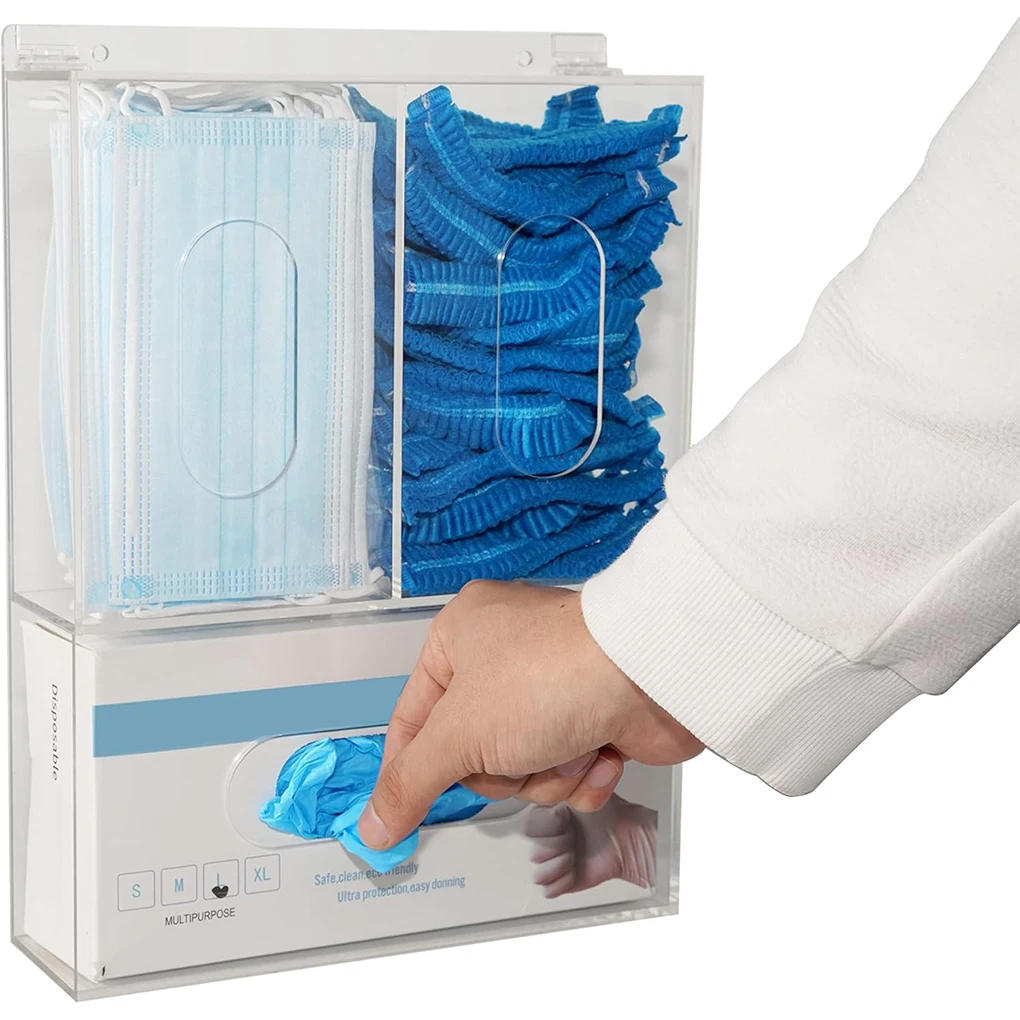 Medical Gloves - Soporte de guantes acrílico de 3