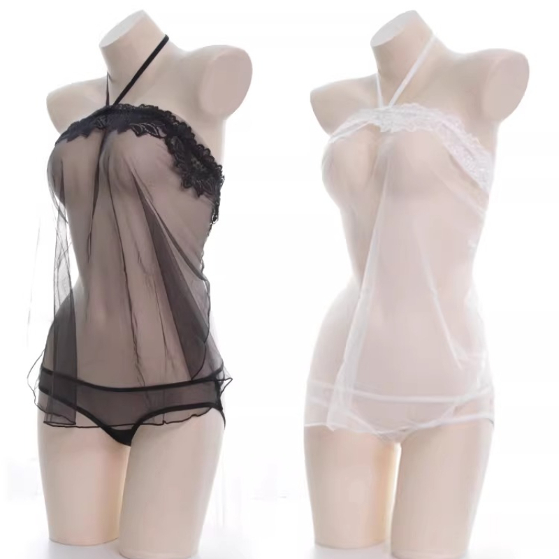 Bandage - Conjunto de lencería sexy transparente de