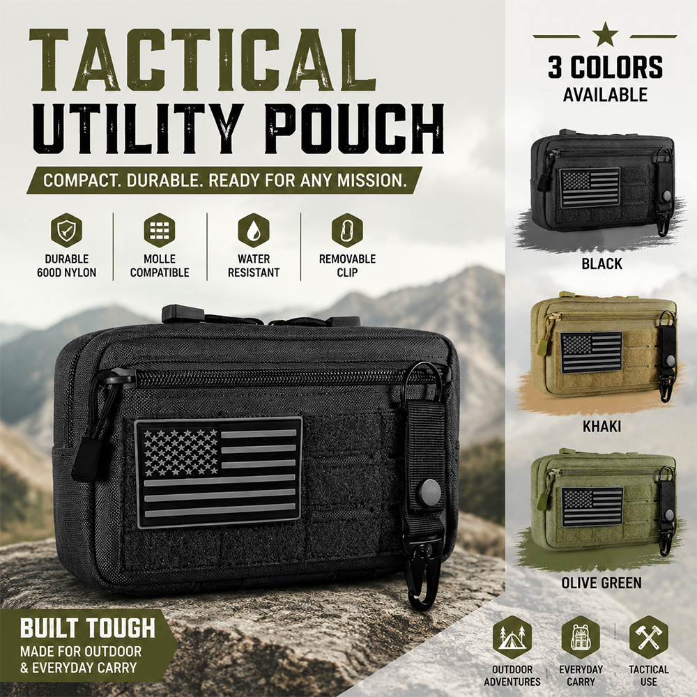 First Aid Kit - Bolsa táctica Molle EDC para exteriores,