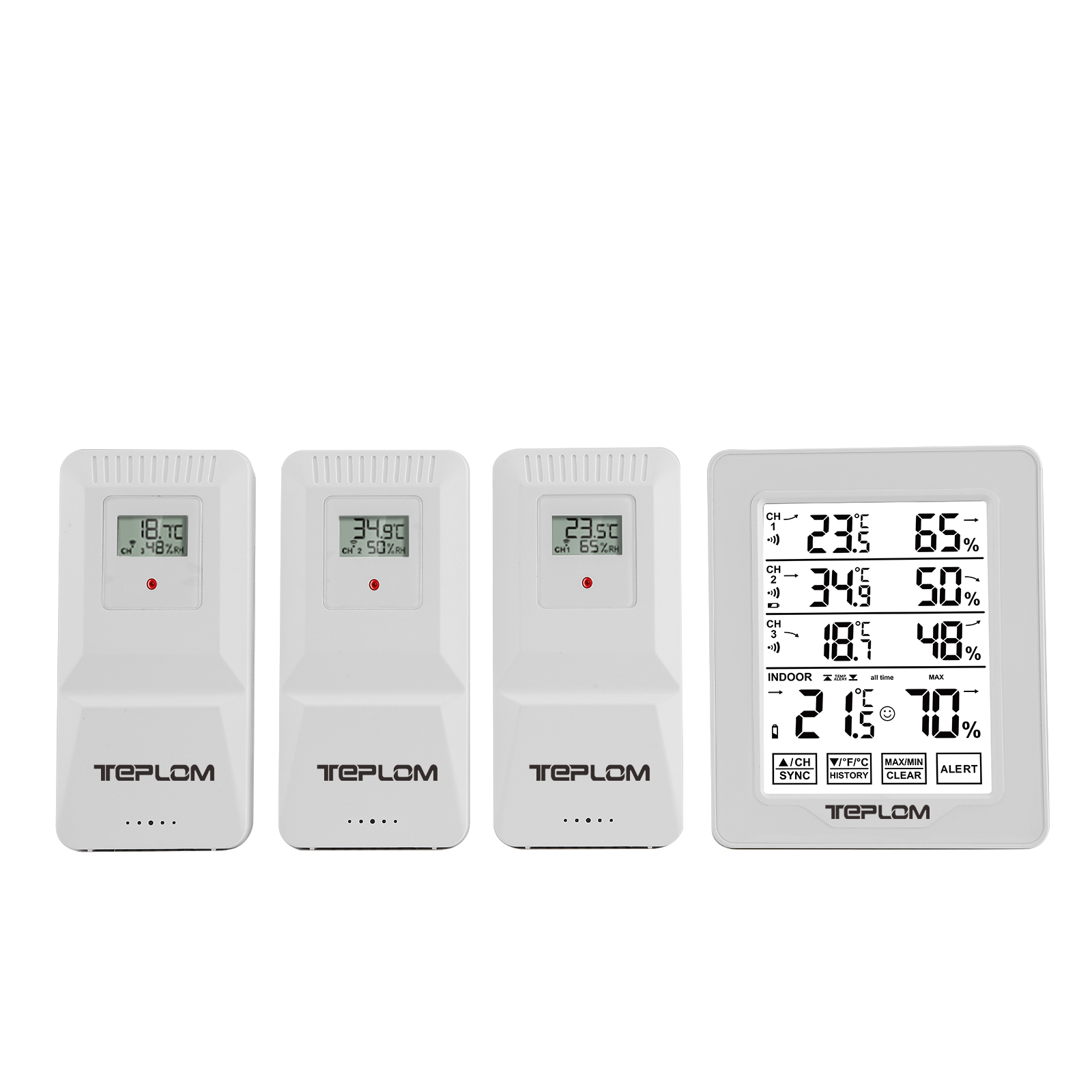 Thermometer Digital - Termómetro Higrómetro Digital Inalámbrico 3 en