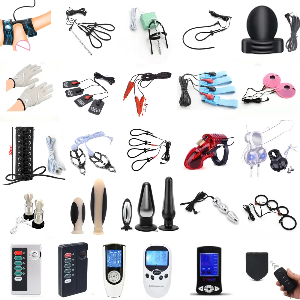 Electro e-stim juguete masaje  - Medical Gloves reseña y precio
